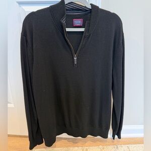 UNTUCKit Men’s Quarter Zip Sweater Size 3XL Black
